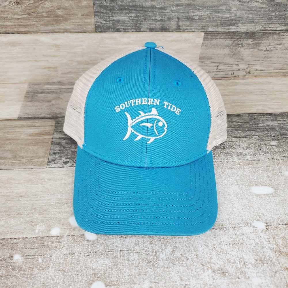 Southern Tide The SkipJack Washed Trucker Cap Mens One Size Snapback Hat